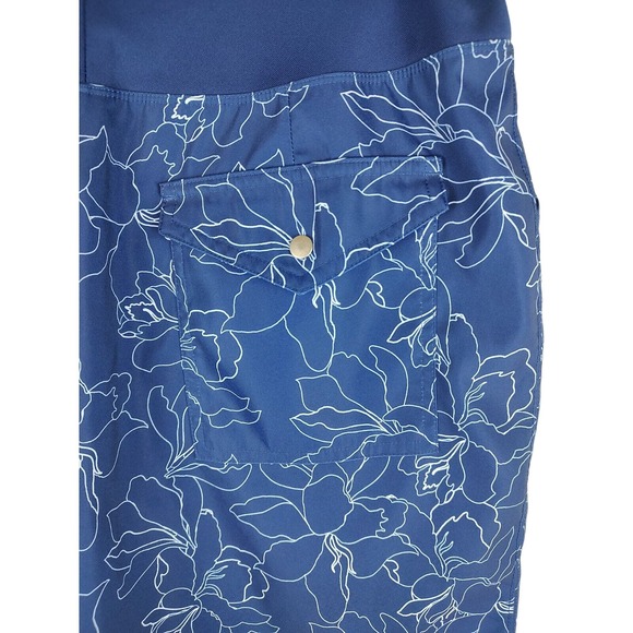 Cypress Club Skort Golf Athletic Floral Print Pockets Blue Size M - Picture 5 of 7